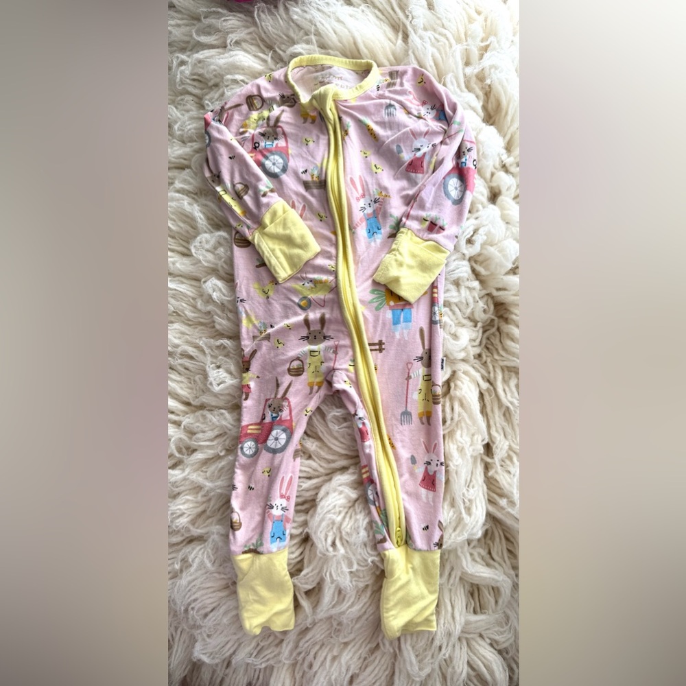 Little Sleepies Bunnies Zippy 3-6 months